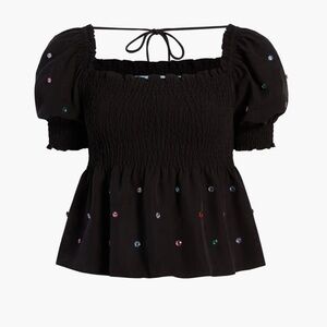 Hill House Jewel Jammie Top size Small Black